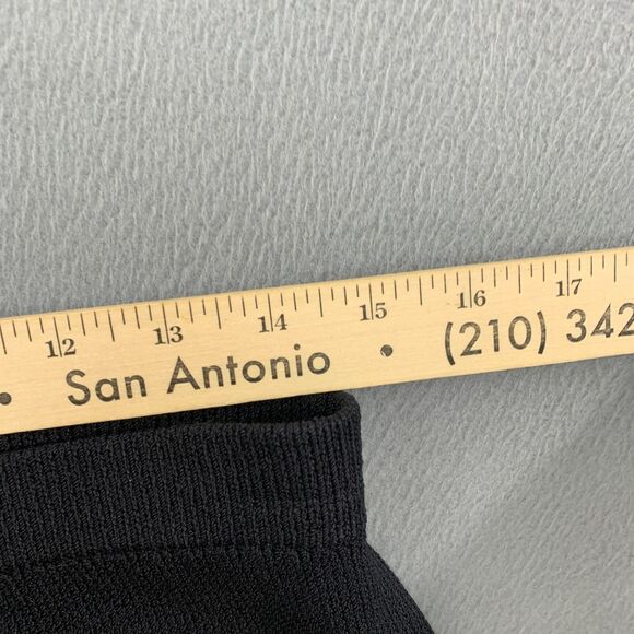 St. John Maxi Skirt Size 6  Basics Womens Pull On Santana Knit Black Slit - Picture 8 of 12